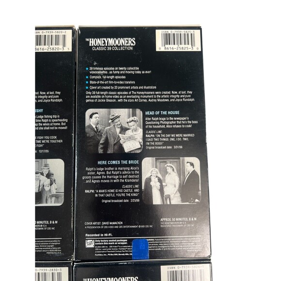 THE HONEYMOONERS Classic 39 Collection LOT of 8 VHS Tapes 16 Episodes 80s TESTED - Picture 4 of 16